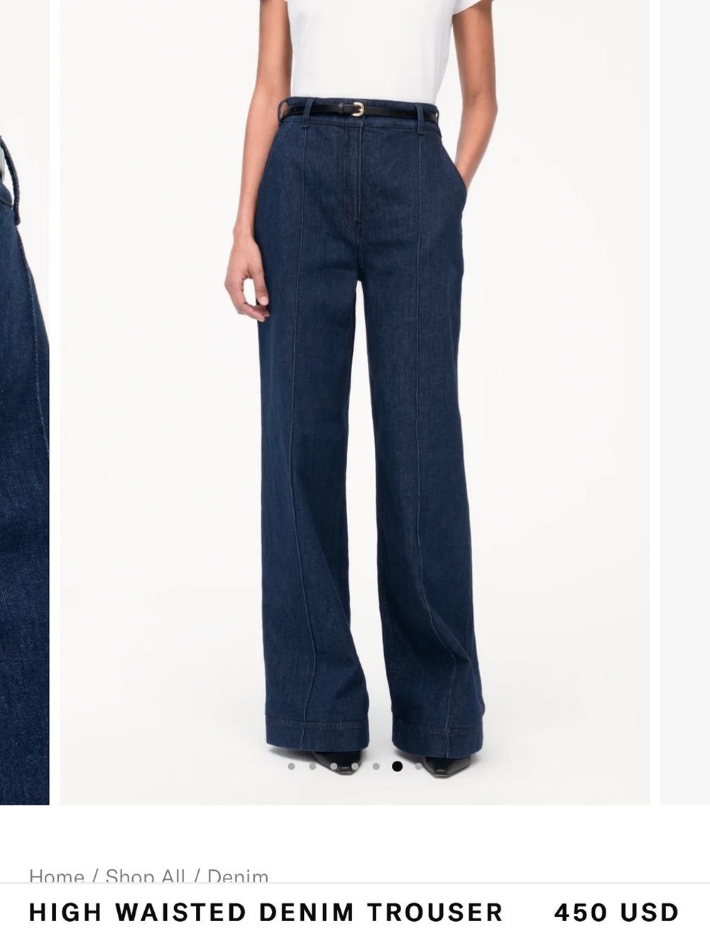 Another Tomorrow High Waist Jeans, sz 4
